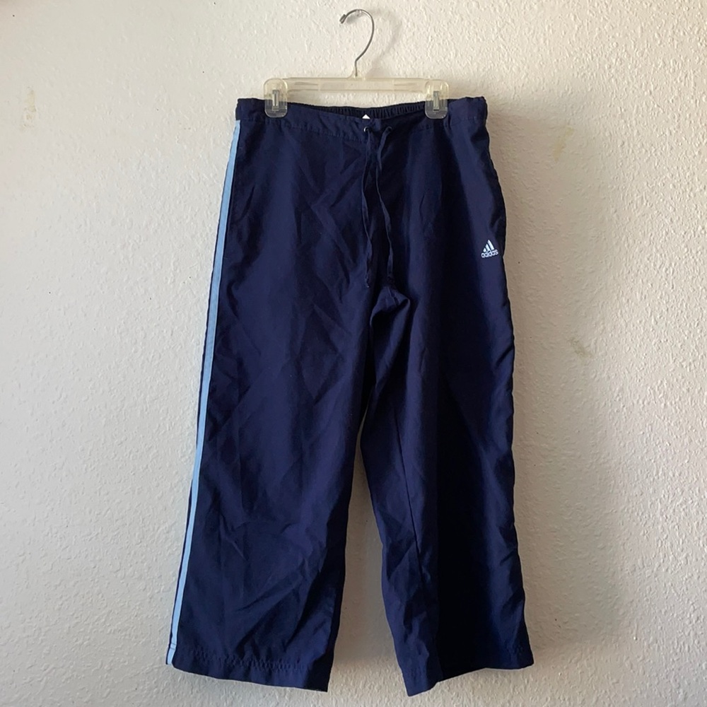 $3/20 ADIDAS Vintage Navy Capri Track Pants